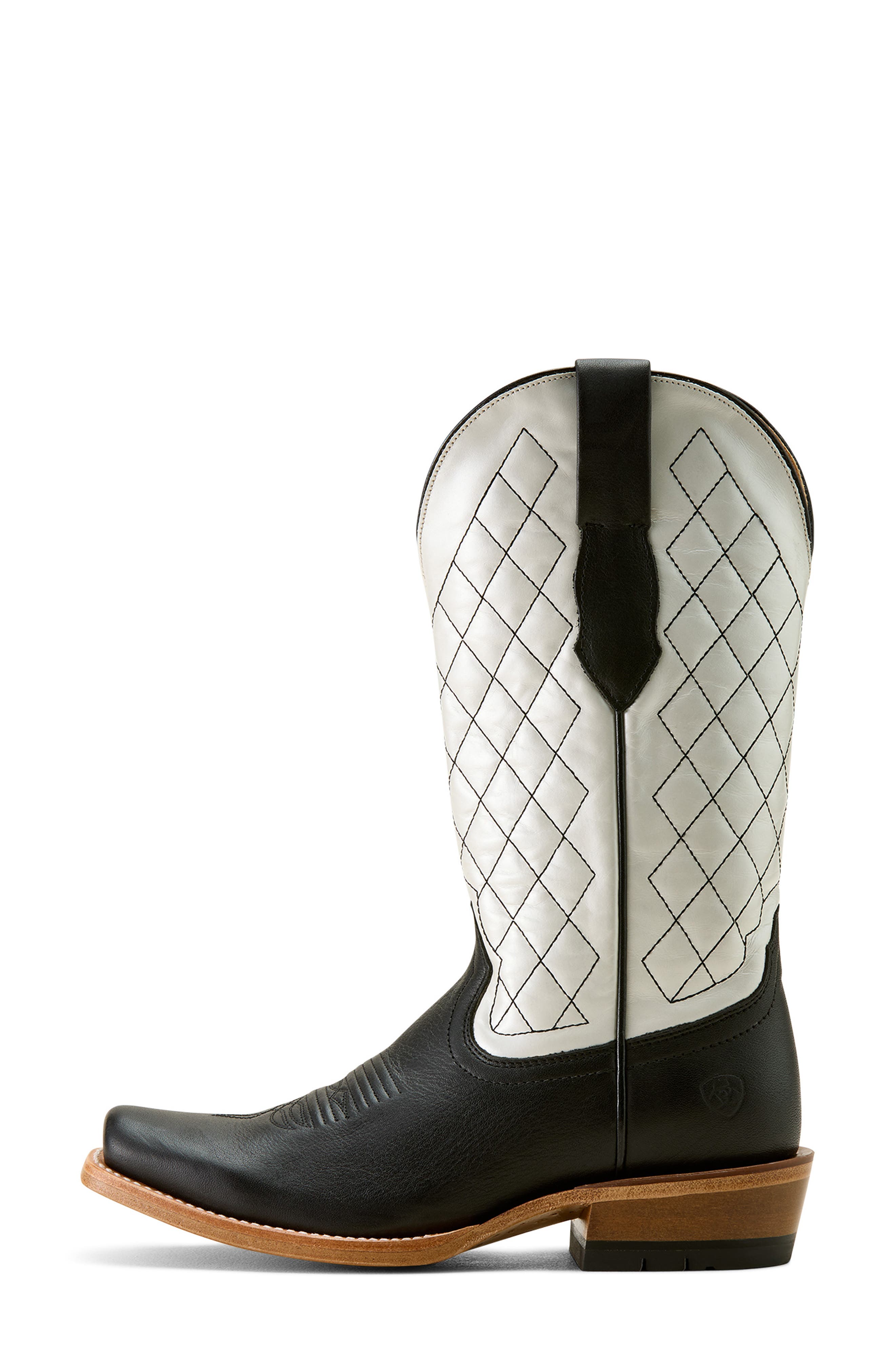 Ariat Futurity Denton Diamond Quilt Leather Boot, Alternate, color, Black