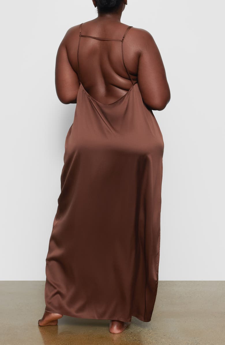 SKIMS Long Stretch Silk Nightgown, Alternate, color,
