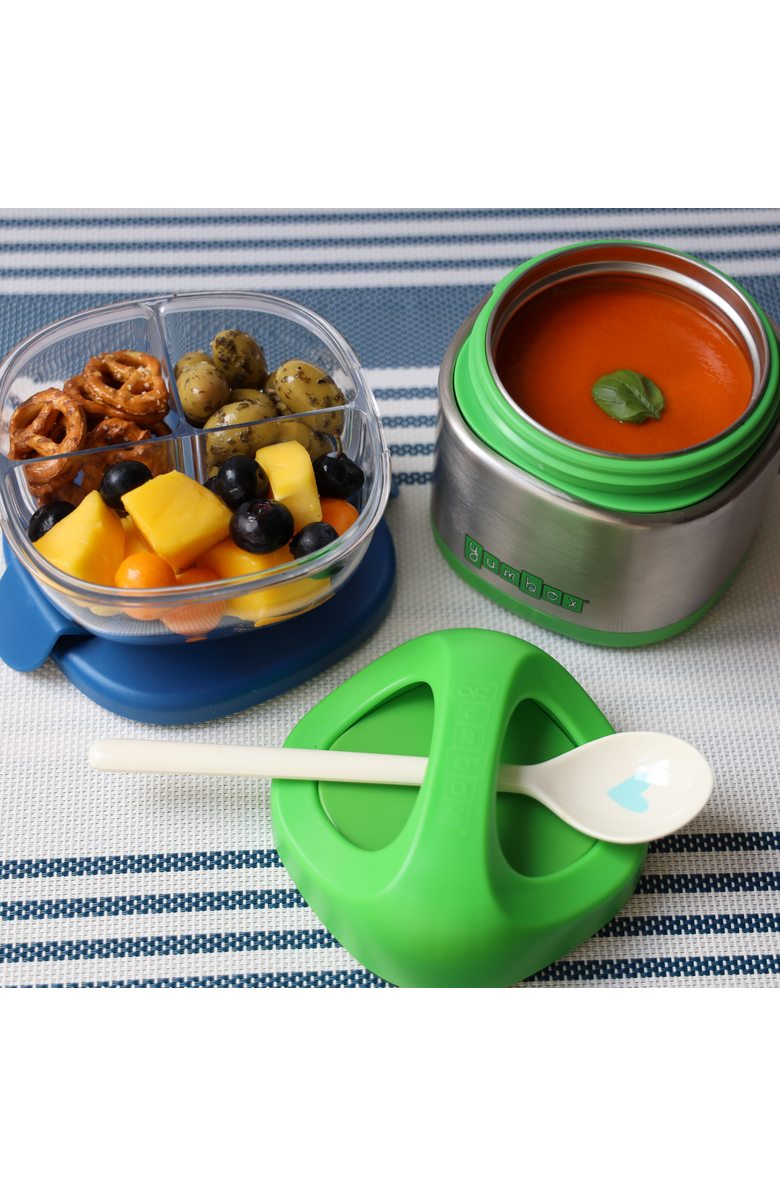 Yumbox Snack Bowl with Leakproof lid, Main, color, Navy Blue