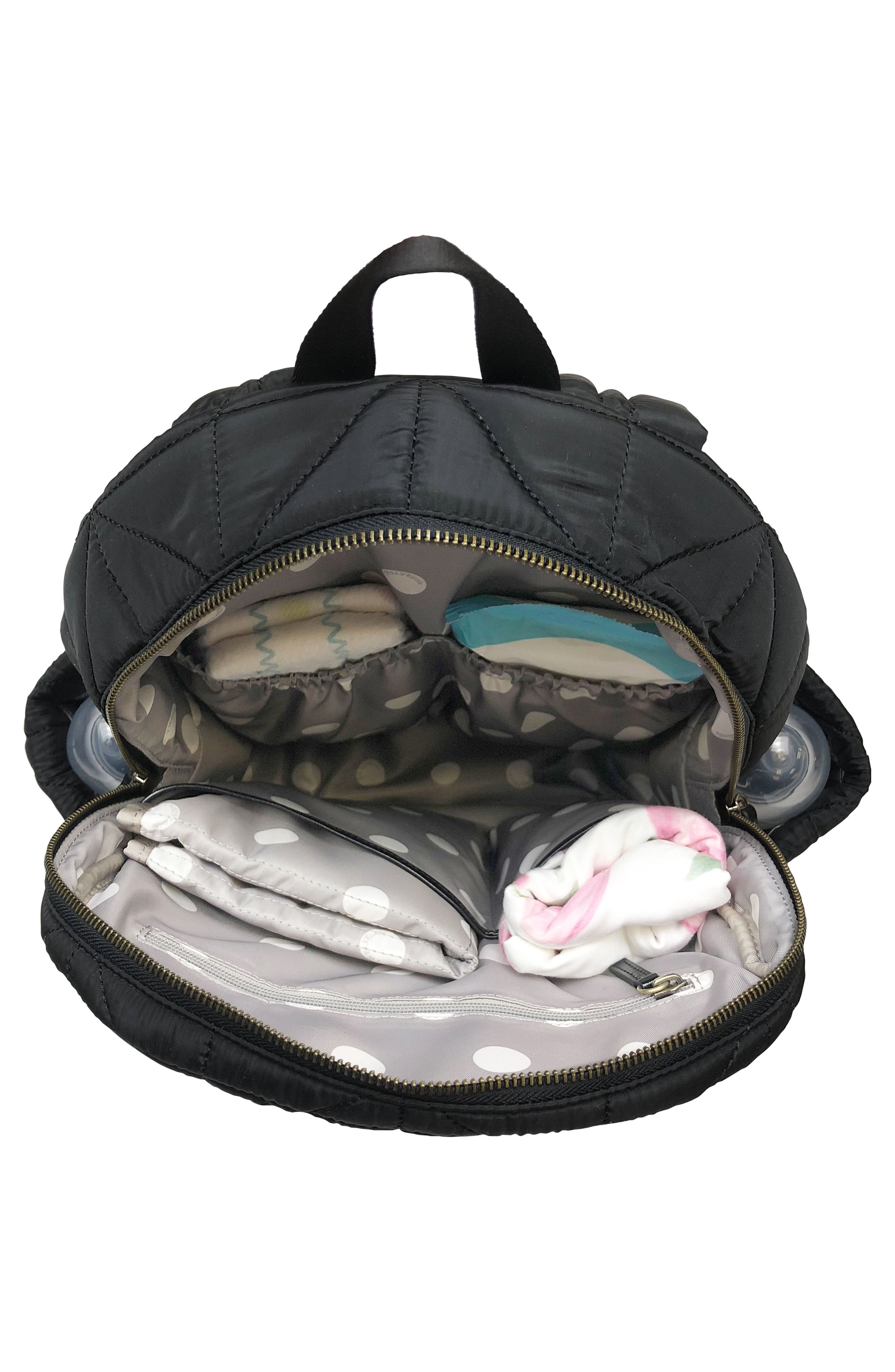TWELVElittle Quilted Water Resistant Nylon Diaper Backpack, Alternate, color, 