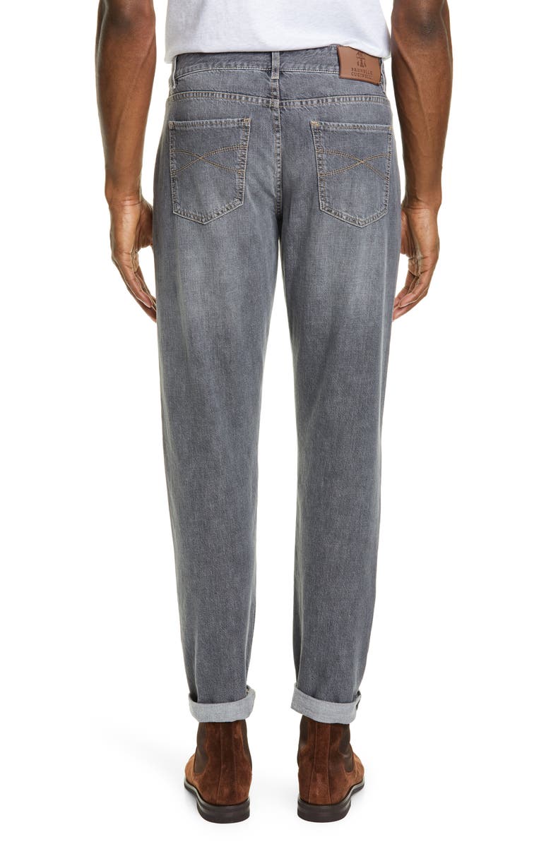 Brunello Cucinelli Brunello Selvedge Denim Jeans, Alternate, color, 