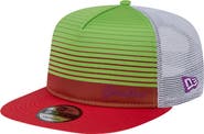 New Era Men's New Era Red New York Yankees Neon Horizon A-Frame Trucker 9FIFTY Snapback Hat