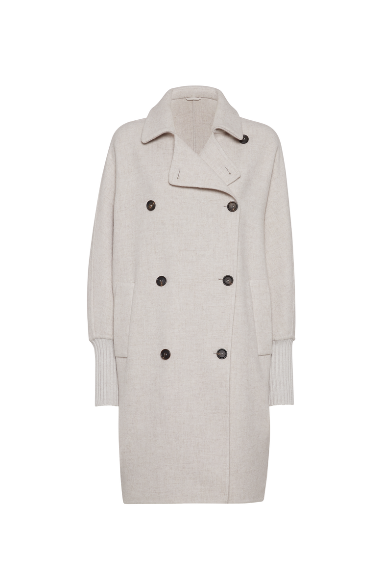Brunello Cucinelli Hand-crafted coat, Main, color, Cool Beige
