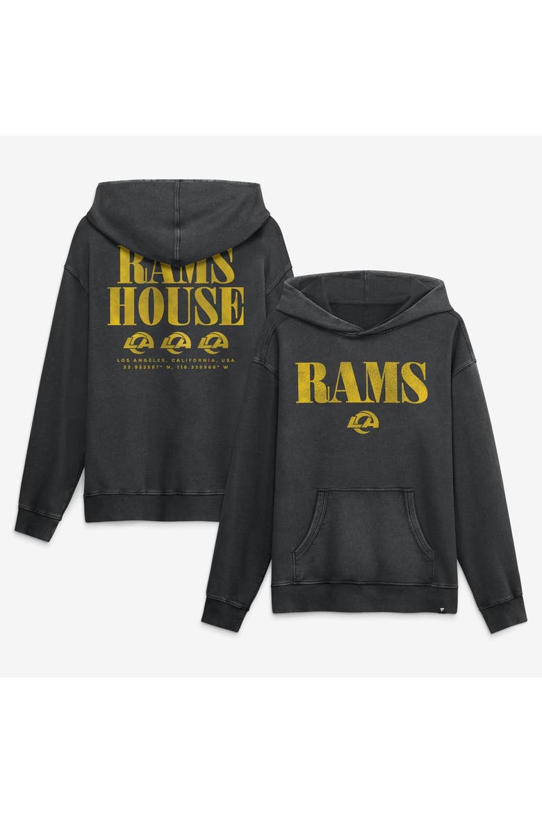 Men's Fanatics Black Los Angeles Rams Relaxed Intense Rivalry French Terry Hoodie, Main, color, Black