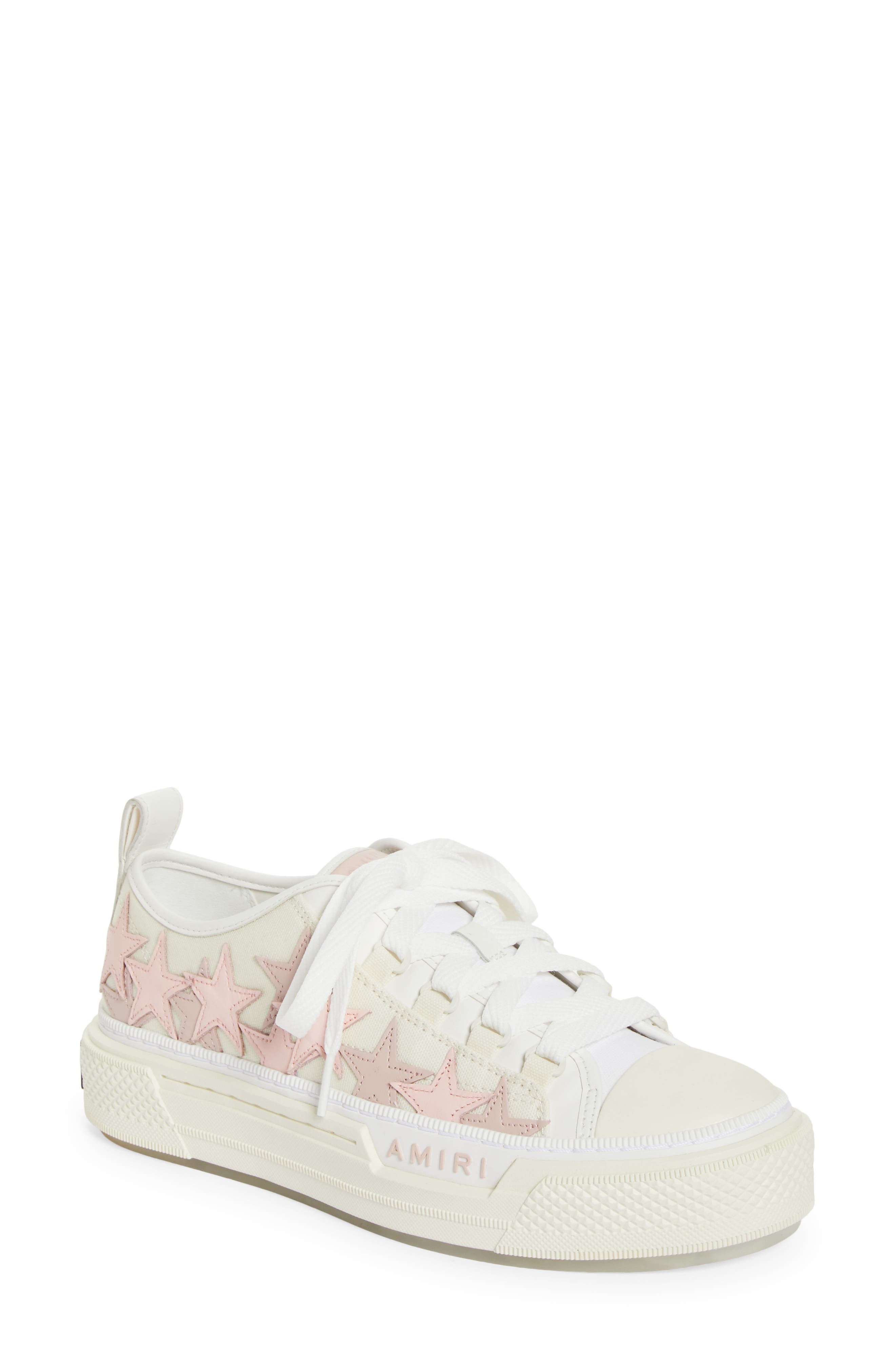 AMIRI Stars Court Low Top Sneaker, Main, color, Pink