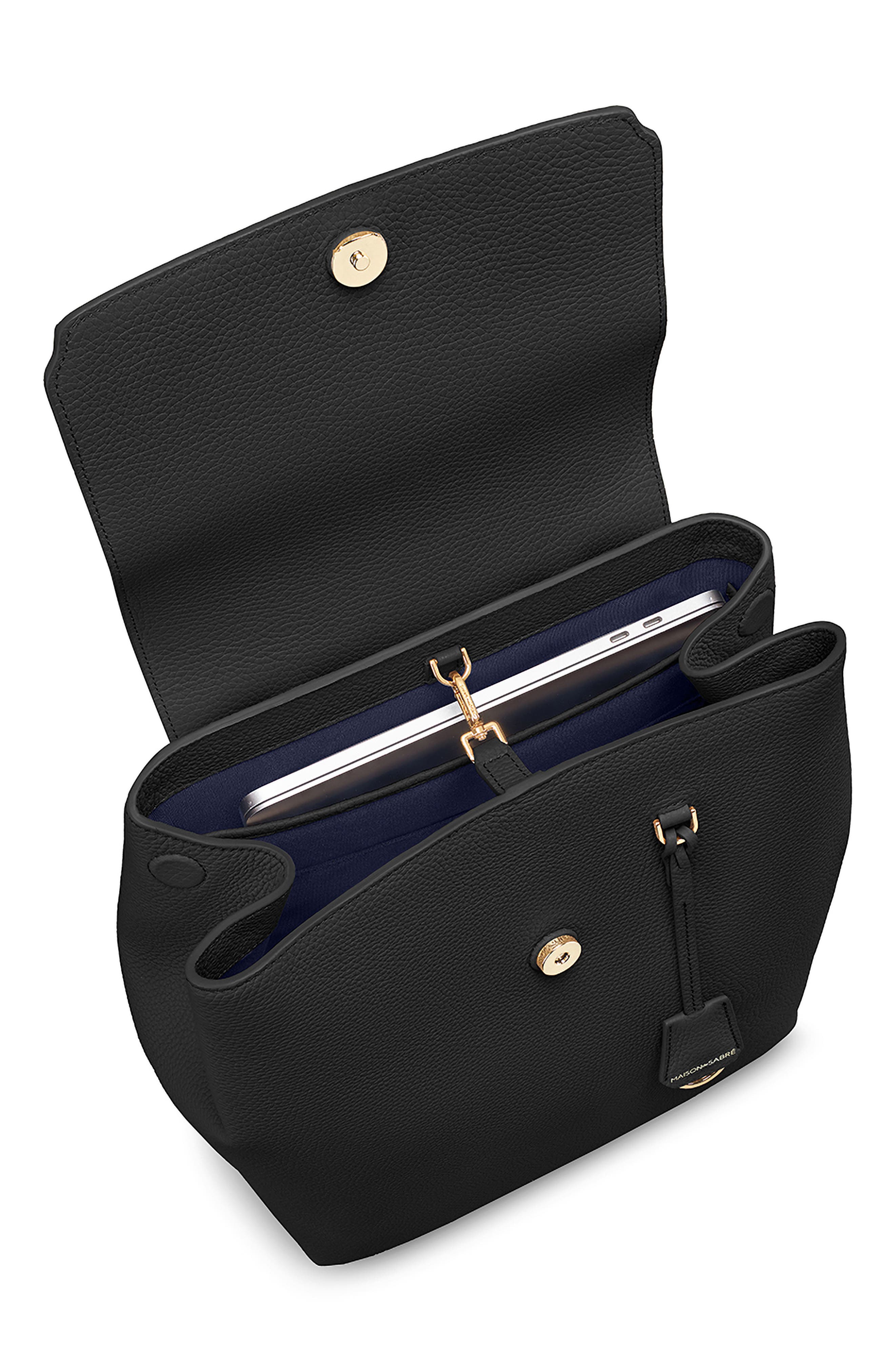 MAISON de SABRÉ The Medium Soft Backpack, Alternate, color, Black Caviar