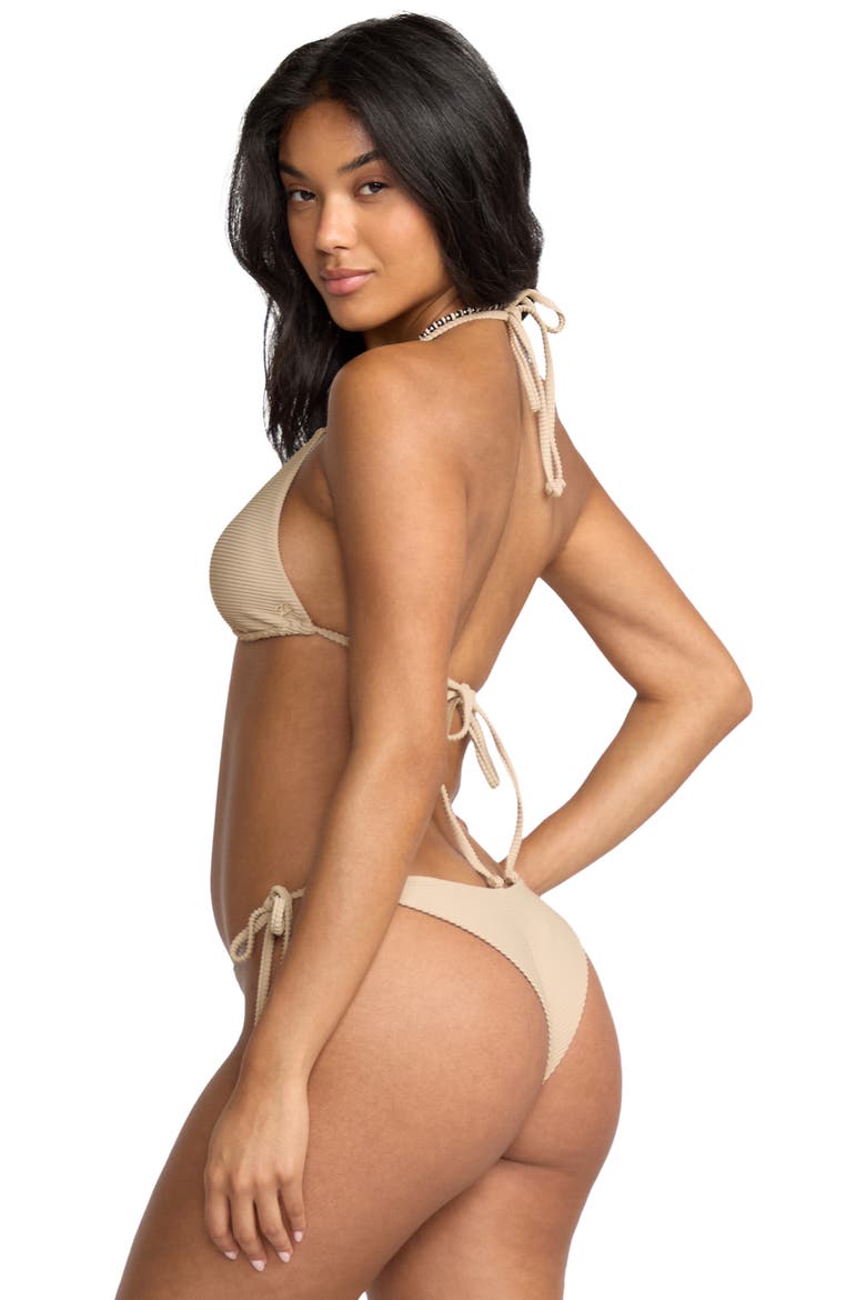 Tanlines Tanga Side Tie Bikini Bottoms, Alternate, color, COBBLESTONE