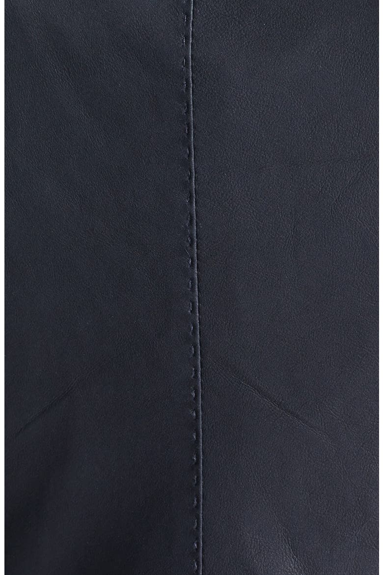 'Paper' Leather Scuba Jacket, Alternate, color, COASTAL