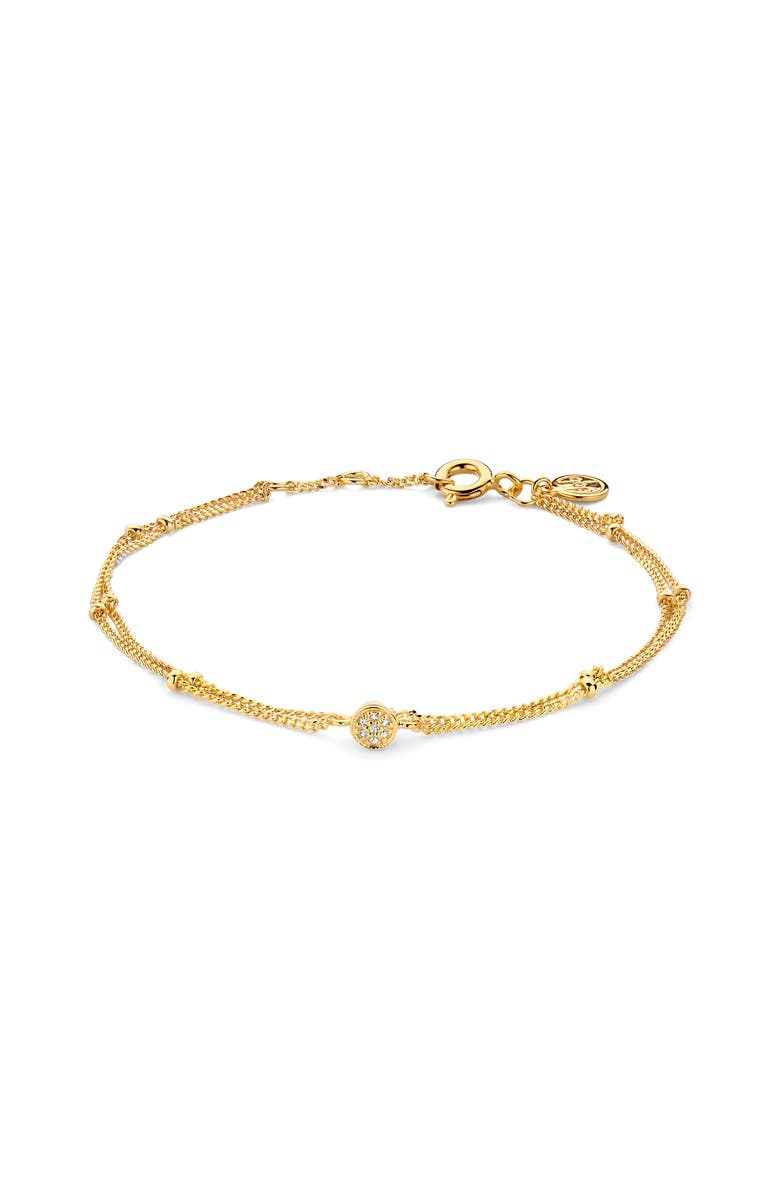 DPT Antwerp First Beaded Bracelet, Main, color, Yellow 18K Gold Plated