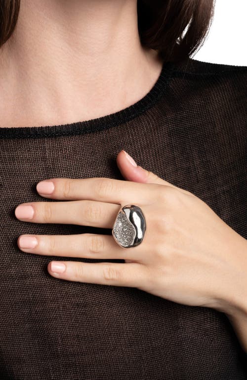 ALEXIS BITTAR ALEXIS BITTAR SOLANALES CRYSTAL PEBBLE RING 