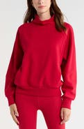 Zella Ultra Cozy Fleece Funnel Neck Pullover