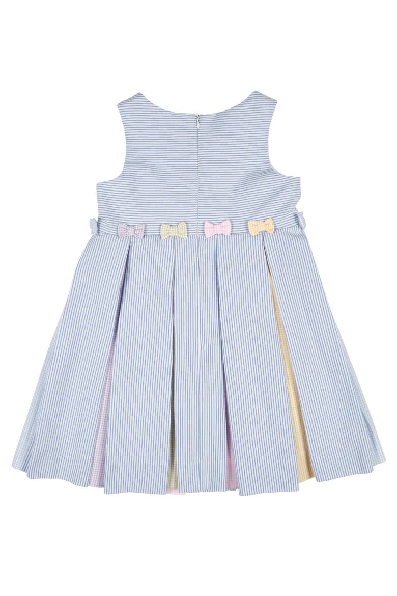 Multicolor Seersucker Pleated Dress, Alternate, color, Multi