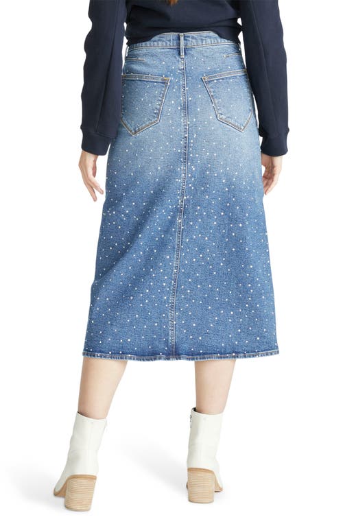 DRIFTWOOD DRIFTWOOD PIPER AFTER PARTY CRYSTAL MIDI DENIM SKIRT