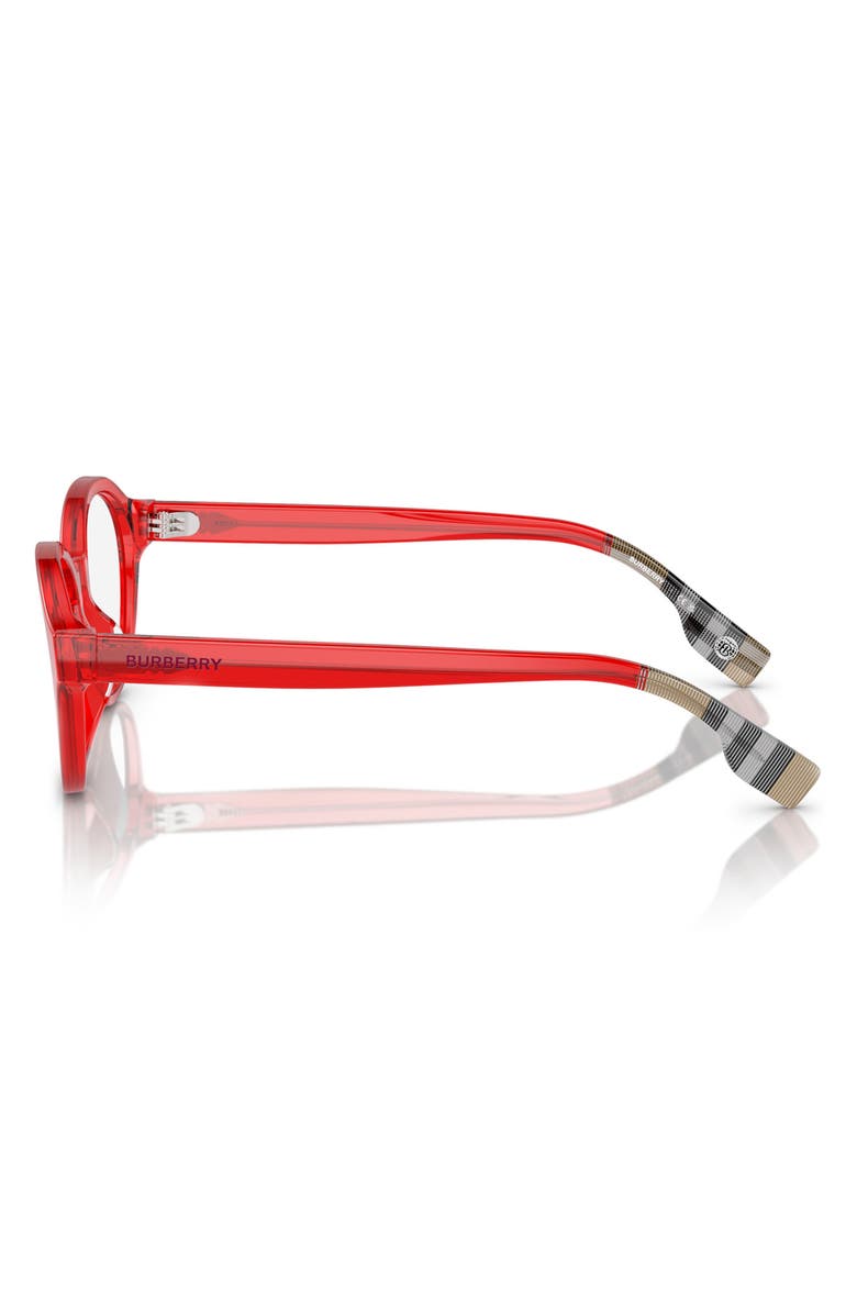 Burberry 48mm Phantos Optical Glasses, Alternate, color, Red / Demo Lens