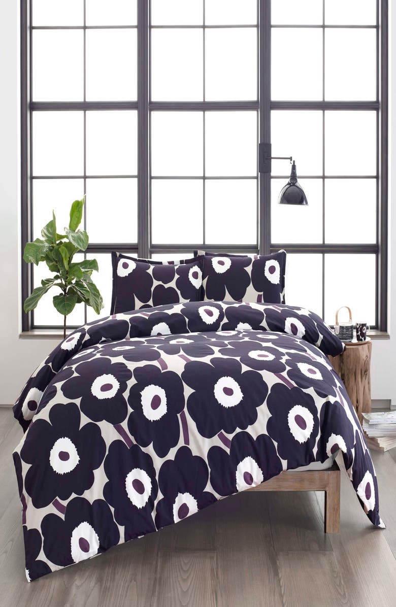 Marimekko Unikko Duvet Cover & Sham Set, Alternate, color, 