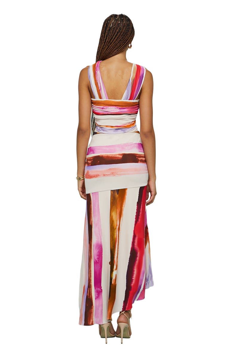 AMUR Casi Printed Jersey Midi Dress, Alternate, color, 