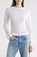 Princess Polly Bradly Shirred Crewneck Top
