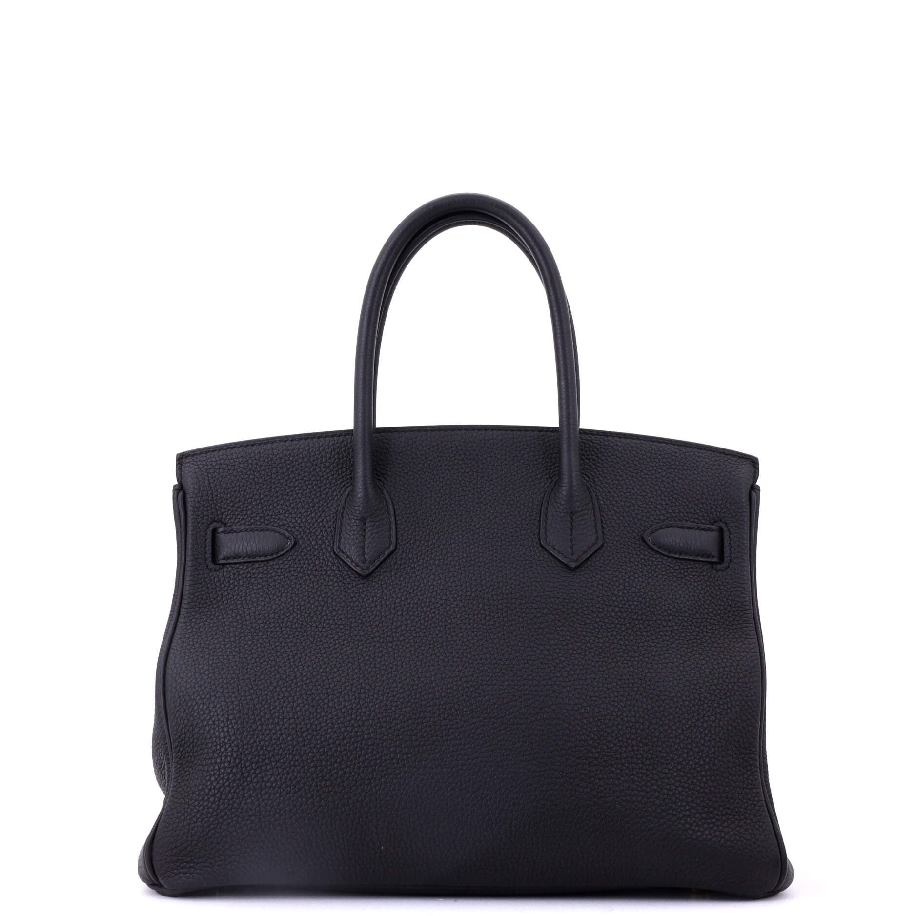 Pre-Owned Hermes Birkin Handbag Black Togo with Gold Hardware 30, Alternate, color, 