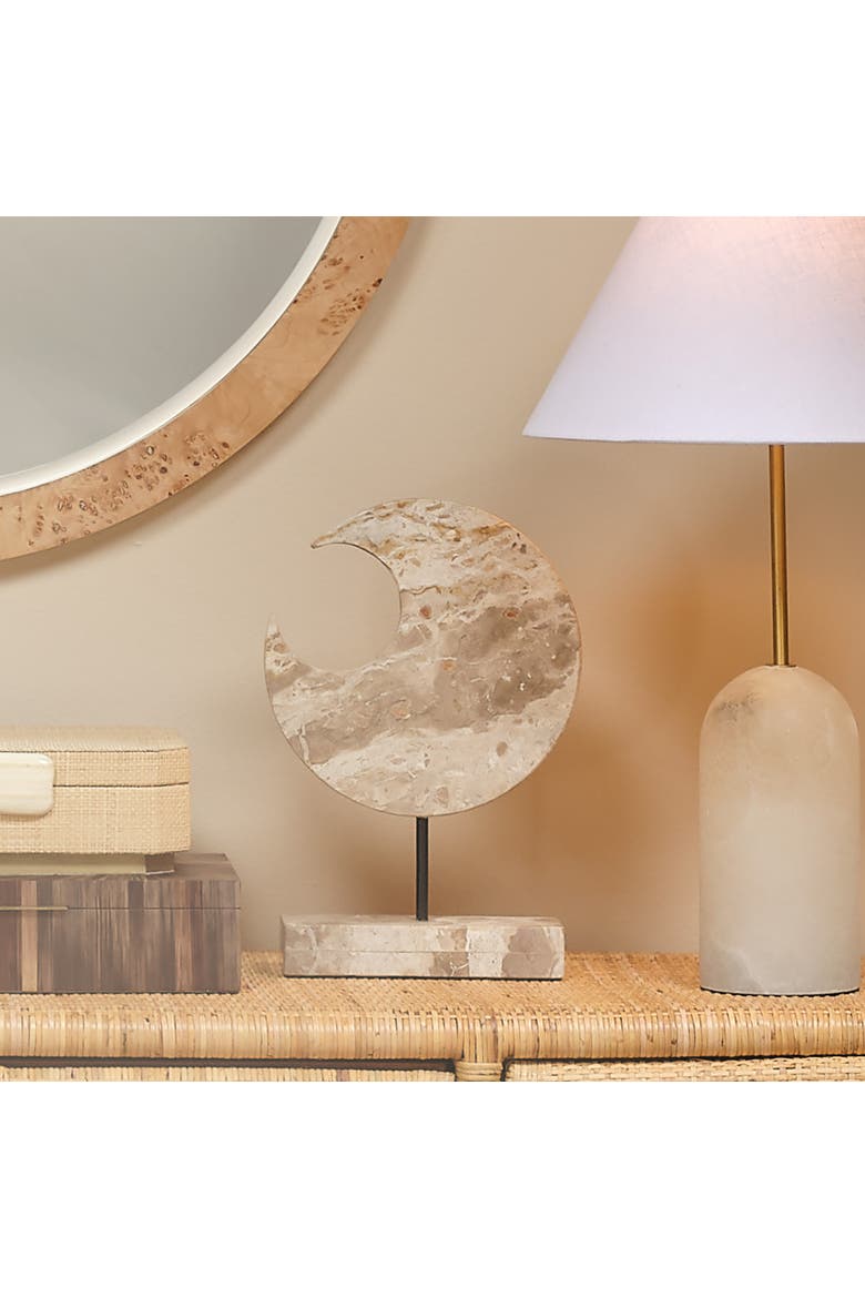 Crescent Marble Stand, Alternate, color, Cream