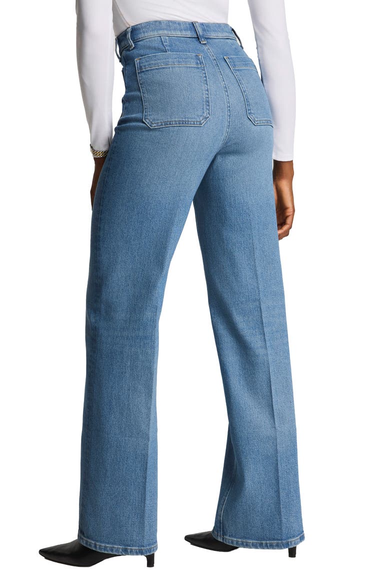 SPANXshape™ Authentic 360 Patch Pocket Easy Flare Jeans, Alternate, color, ELYSIAN