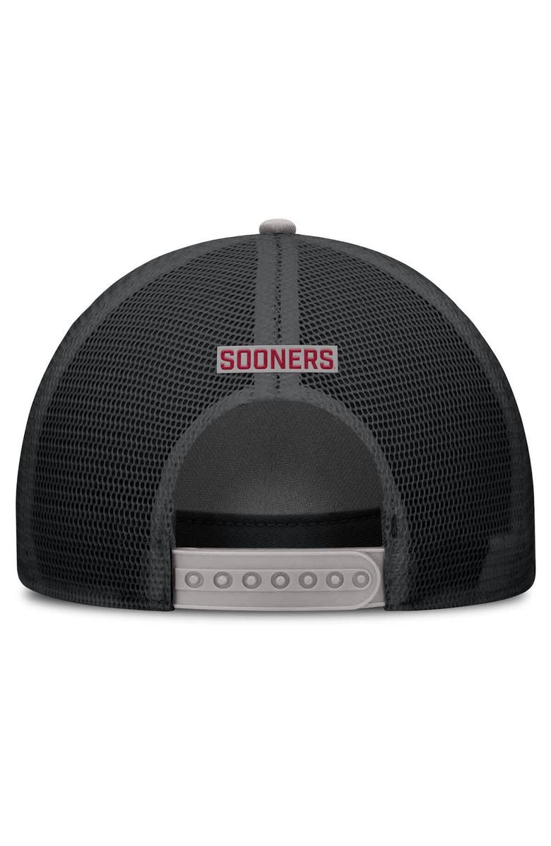 Jordan Brand Men's Jordan Brand Gray Oklahoma Sooners Rise Primetime Trucker Adjustable Hat, Alternate, color, Gray