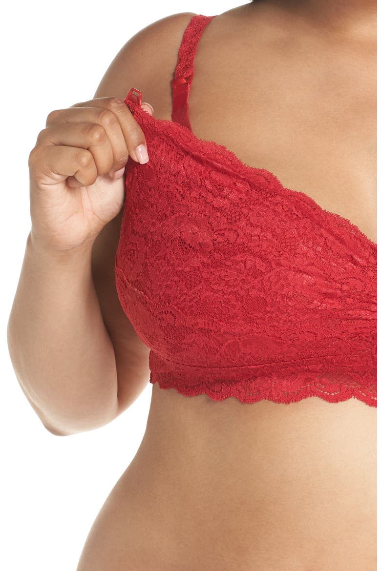 Never Say Never Soft Cup Nursing Bralette, Alternate, color, MYSTIC RED