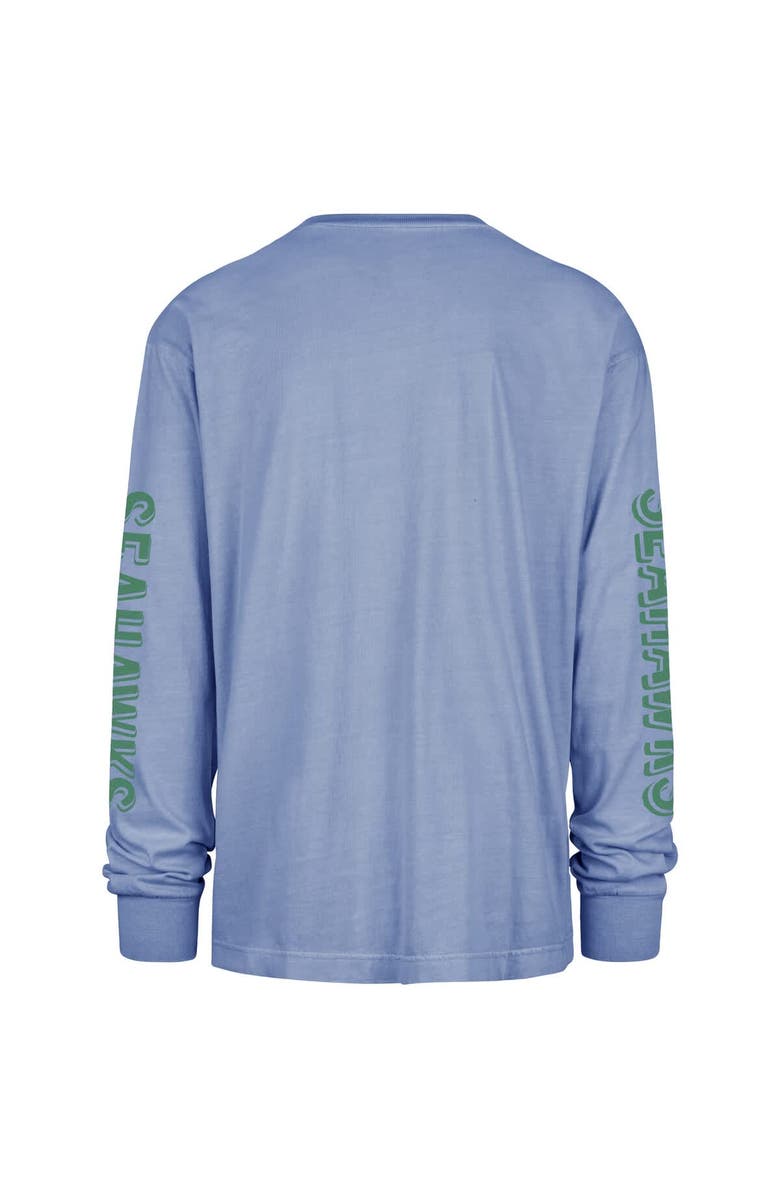 '47 Men's '47 Blue Seattle Seahawks Cairn Ravine Foundation Throwback Long Sleeve T-Shirt, Alternate, color, Blue