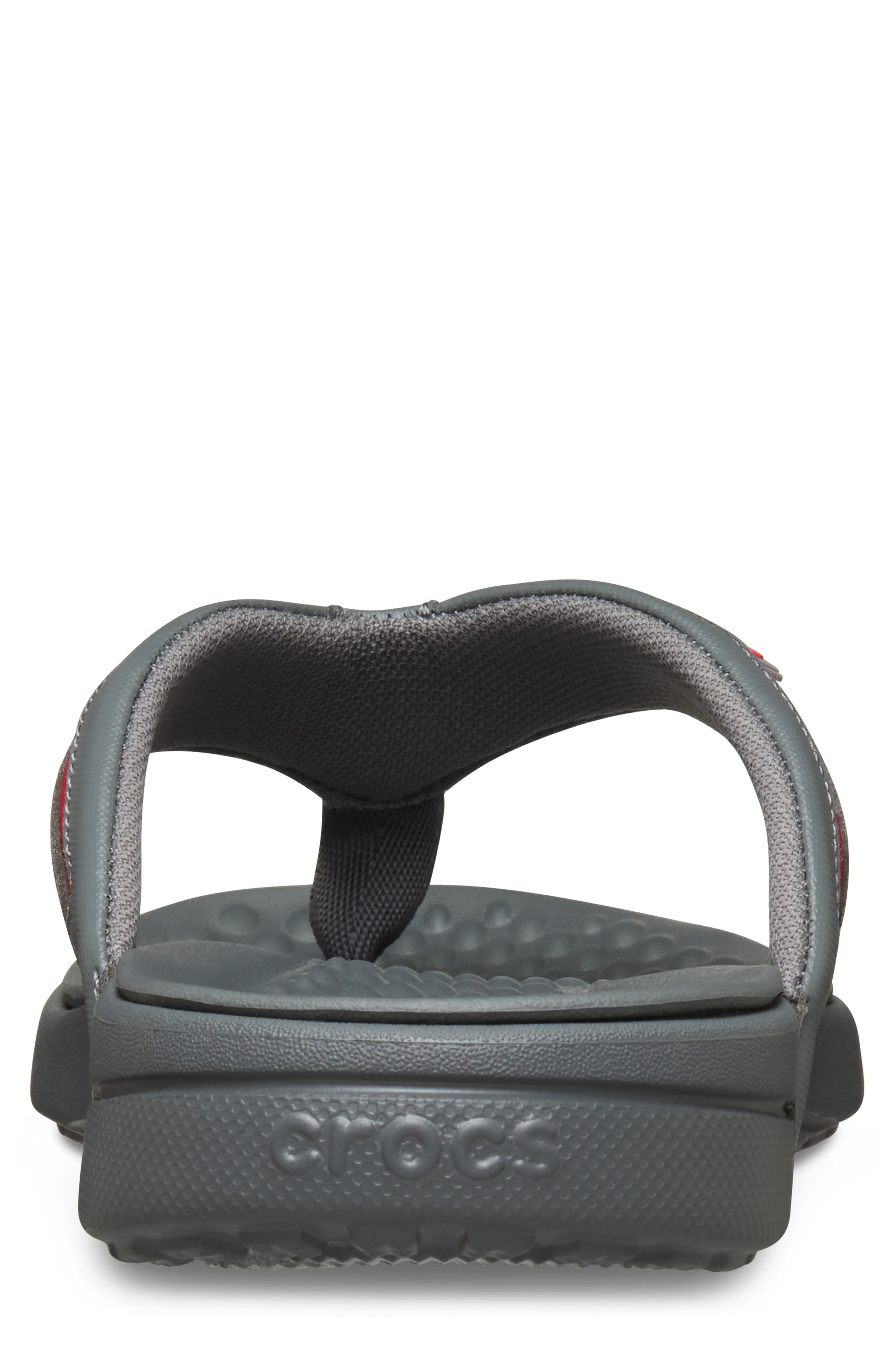 Yukon Sport Flip Flop, Alternate, color, SLATE GREY/ FLAME