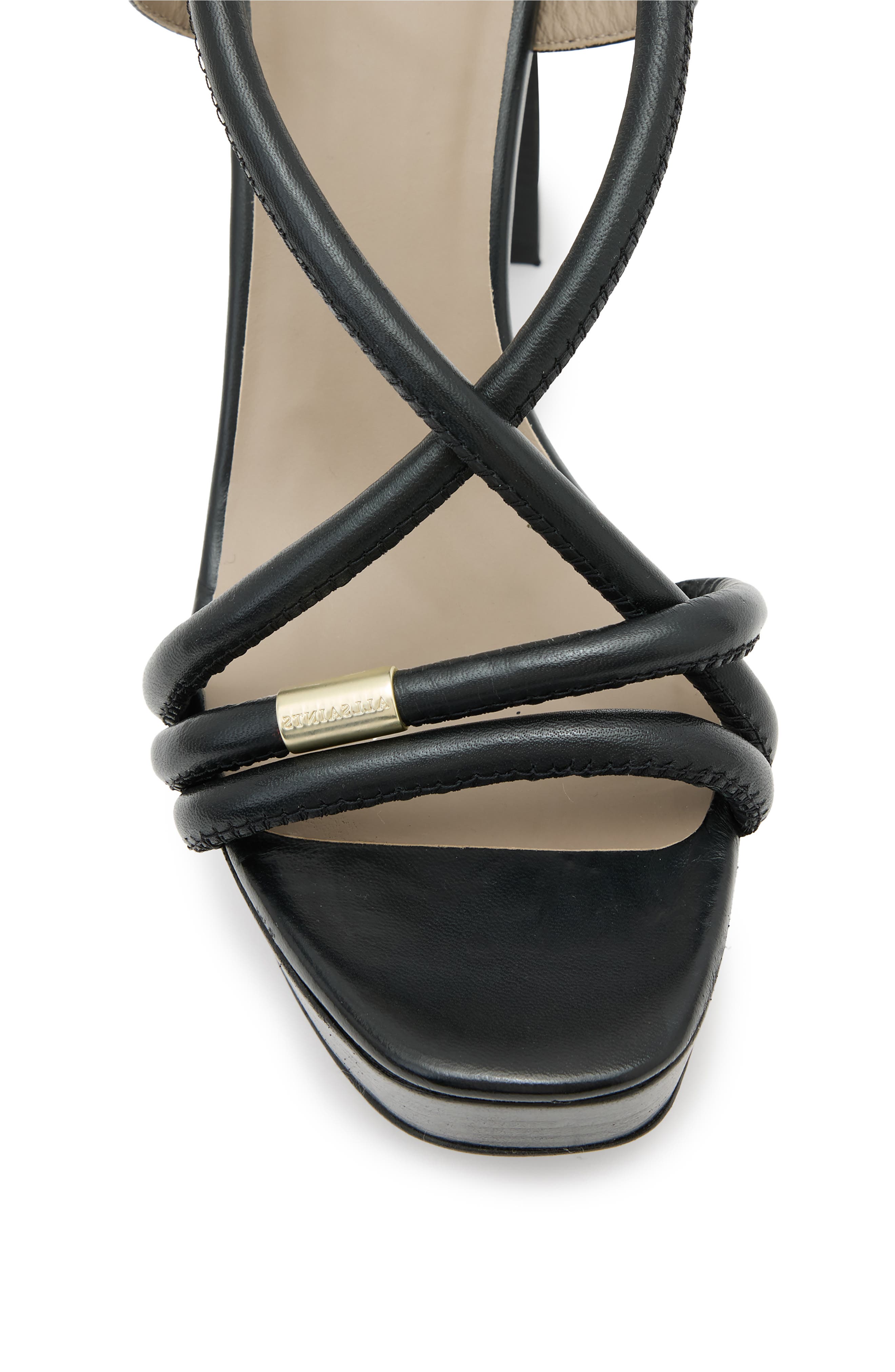 AllSaints Bella Platform Sandal, Alternate, color, 