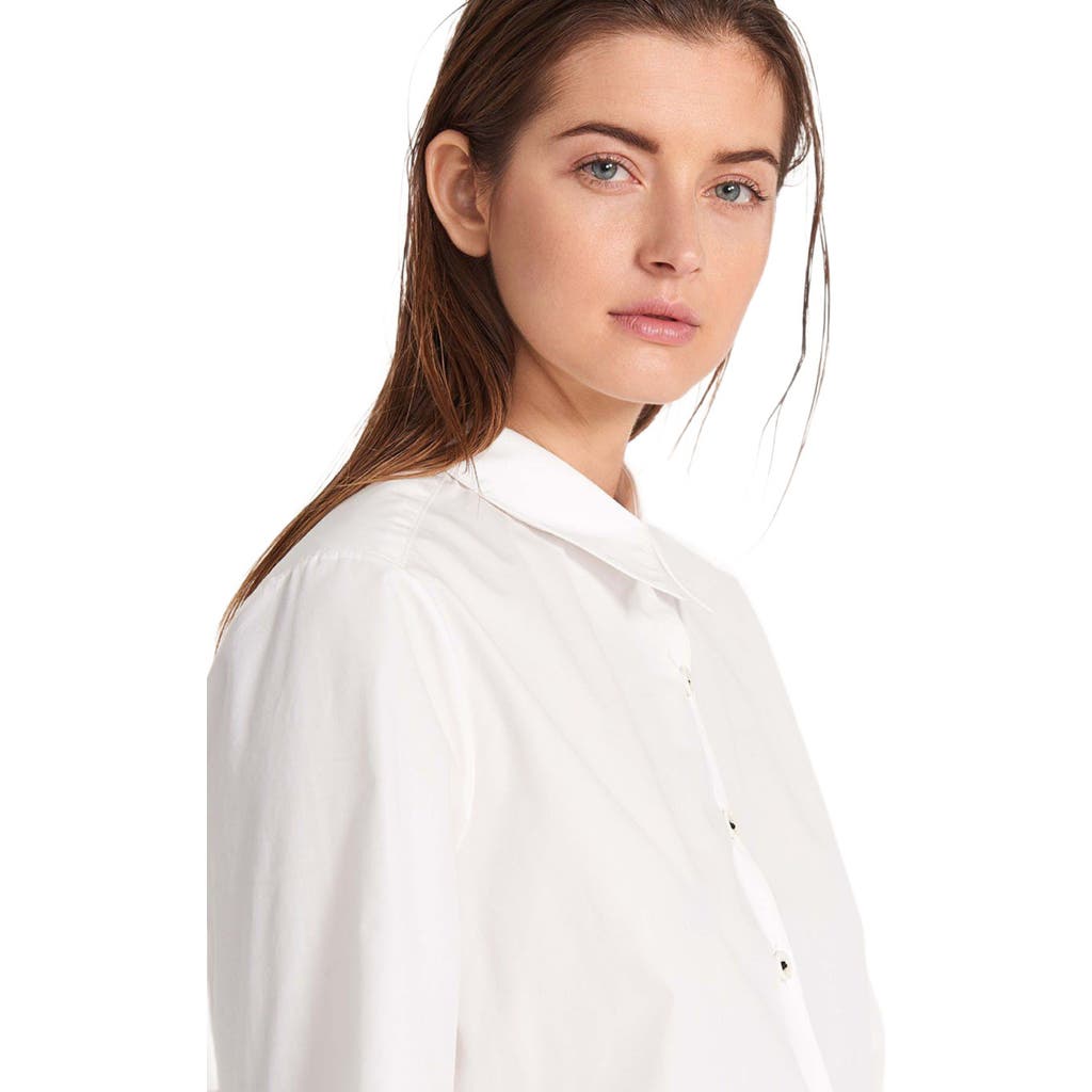 Ansea The Poplin Button Down Shirt in White  product
