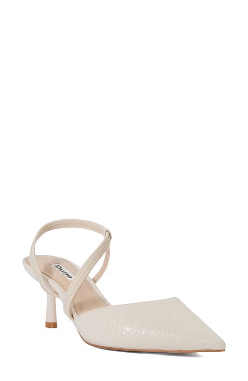 Dune London Citrus Pointed Toe Pump In Ecru