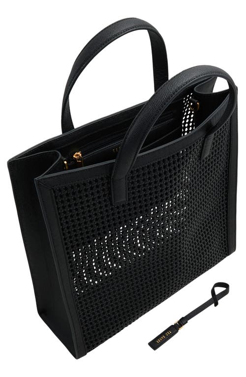 Ted Baker London Flo June Tote In Woven Charcoal