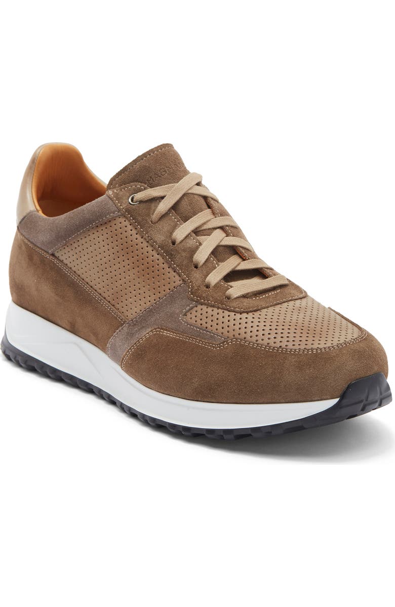 Magnanni Fado Perforated Sneaker, Main, color, Torba