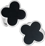 Jan Leslie Four Leaf Clover Sterling Silver Cufflinks