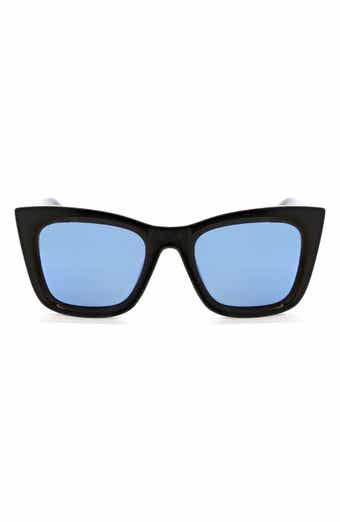 Hurley 50mm Chunky Square Polarized Sunglasses