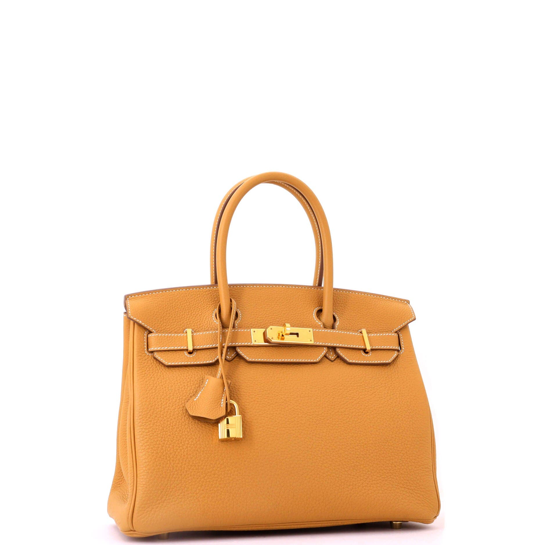 Pre-Owned Hermes Birkin Handbag Brown Togo with Gold Hardware 30, Alternate, color, Natural Sable