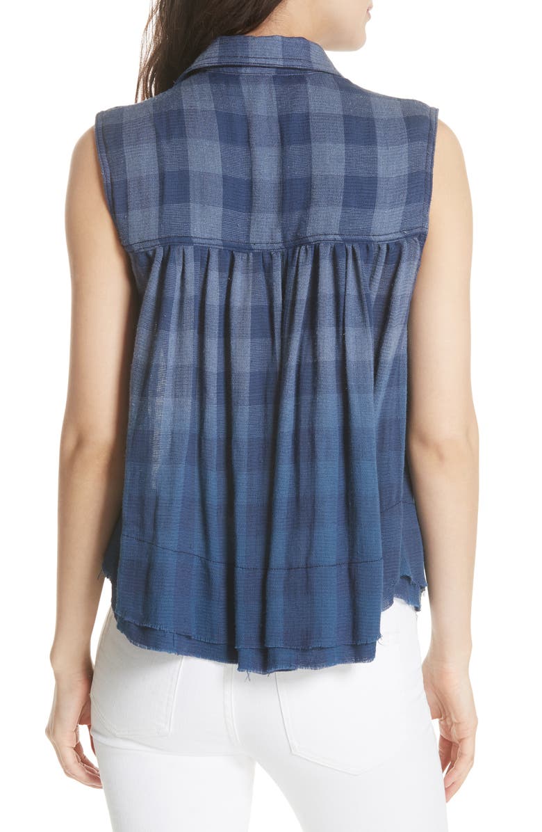 Free People Hey There Sunrise Button Front Shirt, Alternate, color, 