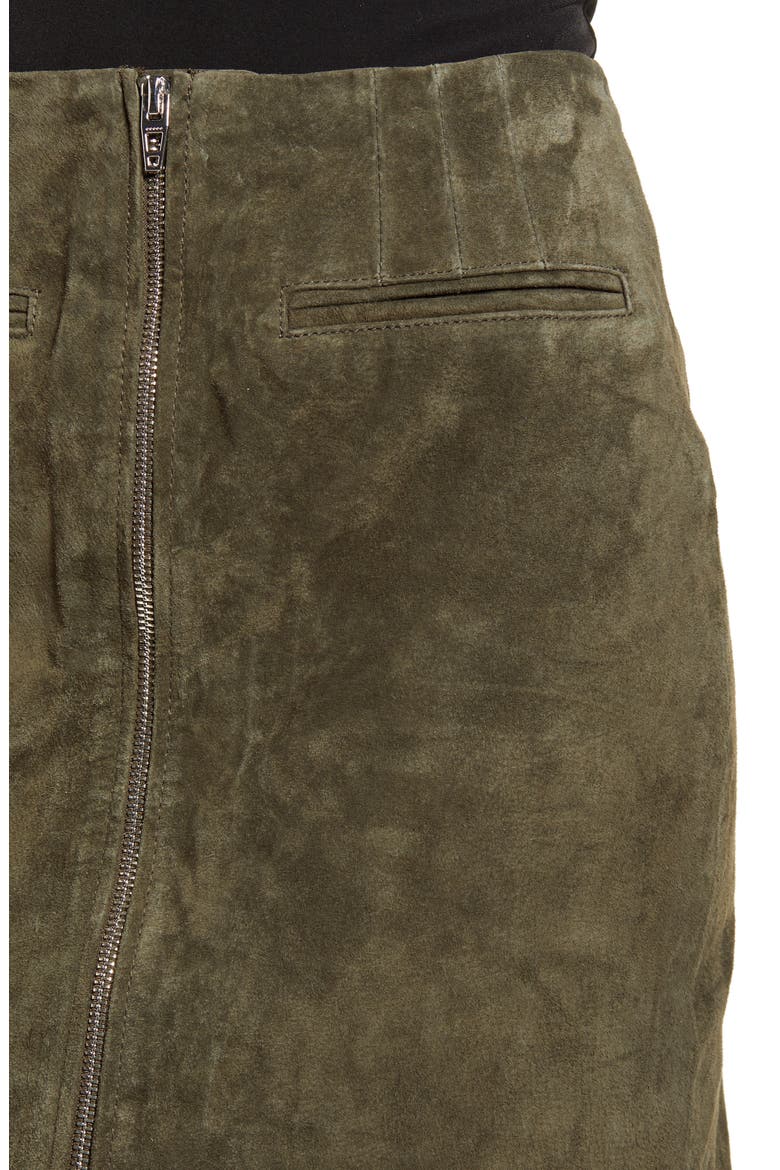 Suede Miniskirt, Alternate, color, IVY LEAGUE