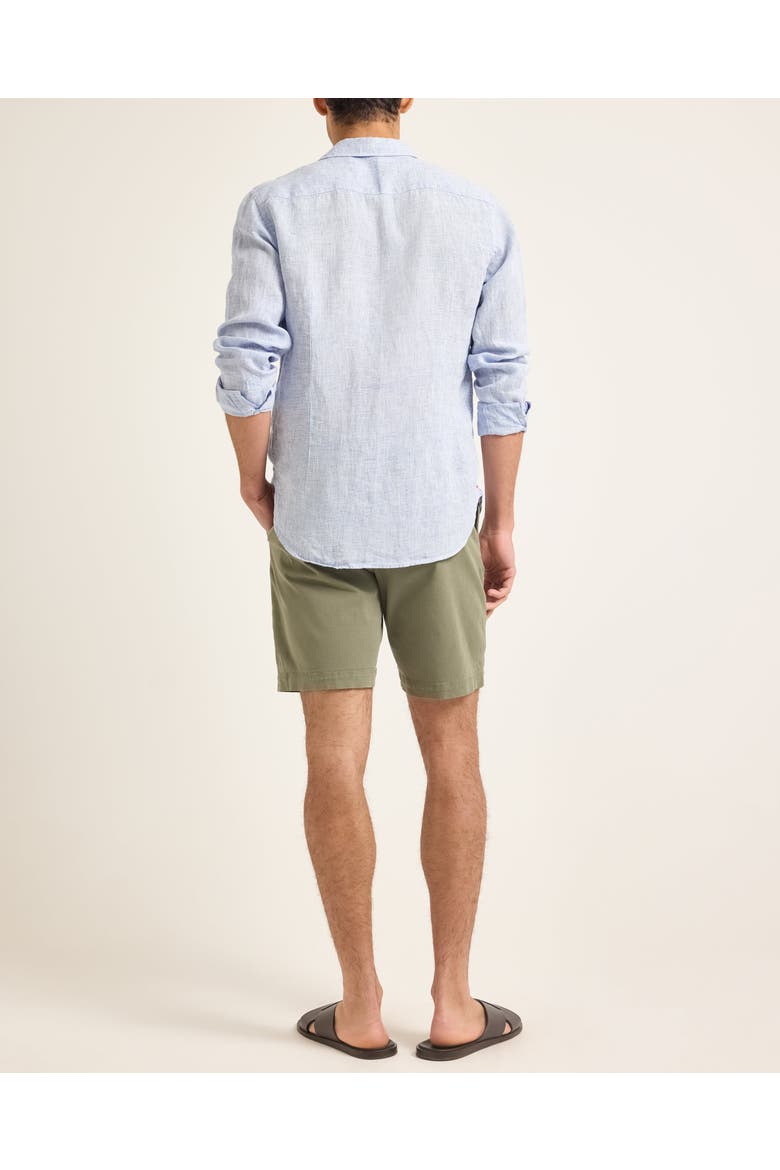 Dane Stretch-Cotton Tailored-Fit Shorts, Alternate, color, HERBAL GREEN