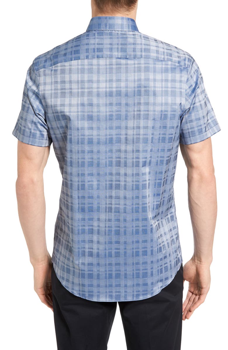 Calibrate Slim Fit Non-Iron Plaid Sport Shirt | Nordstromrack