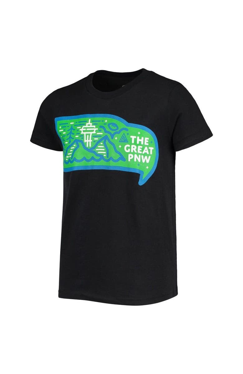 The Great PNW Youth THE GREAT PNW Black Seattle Seahawks United T-Shirt, Alternate, color, 