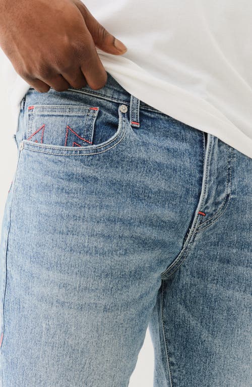 True Religion Ricky Straight Leg Jeans In Blue