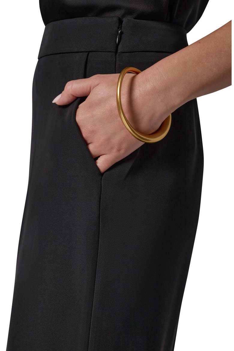 High Waist Wide Leg Pants, Alternate, color, BLACK