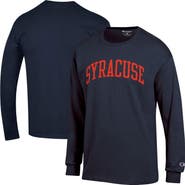 Champion Men's Champion Navy Syracuse Orange Basic Arch Long Sleeve T-Shirt