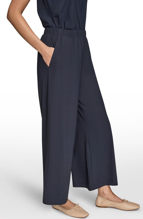 Donna Karan New York Relaxed Wide Leg Pants In Blue
