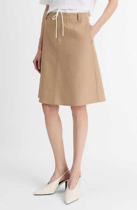 Vince Double Waist Drawstring Skirt