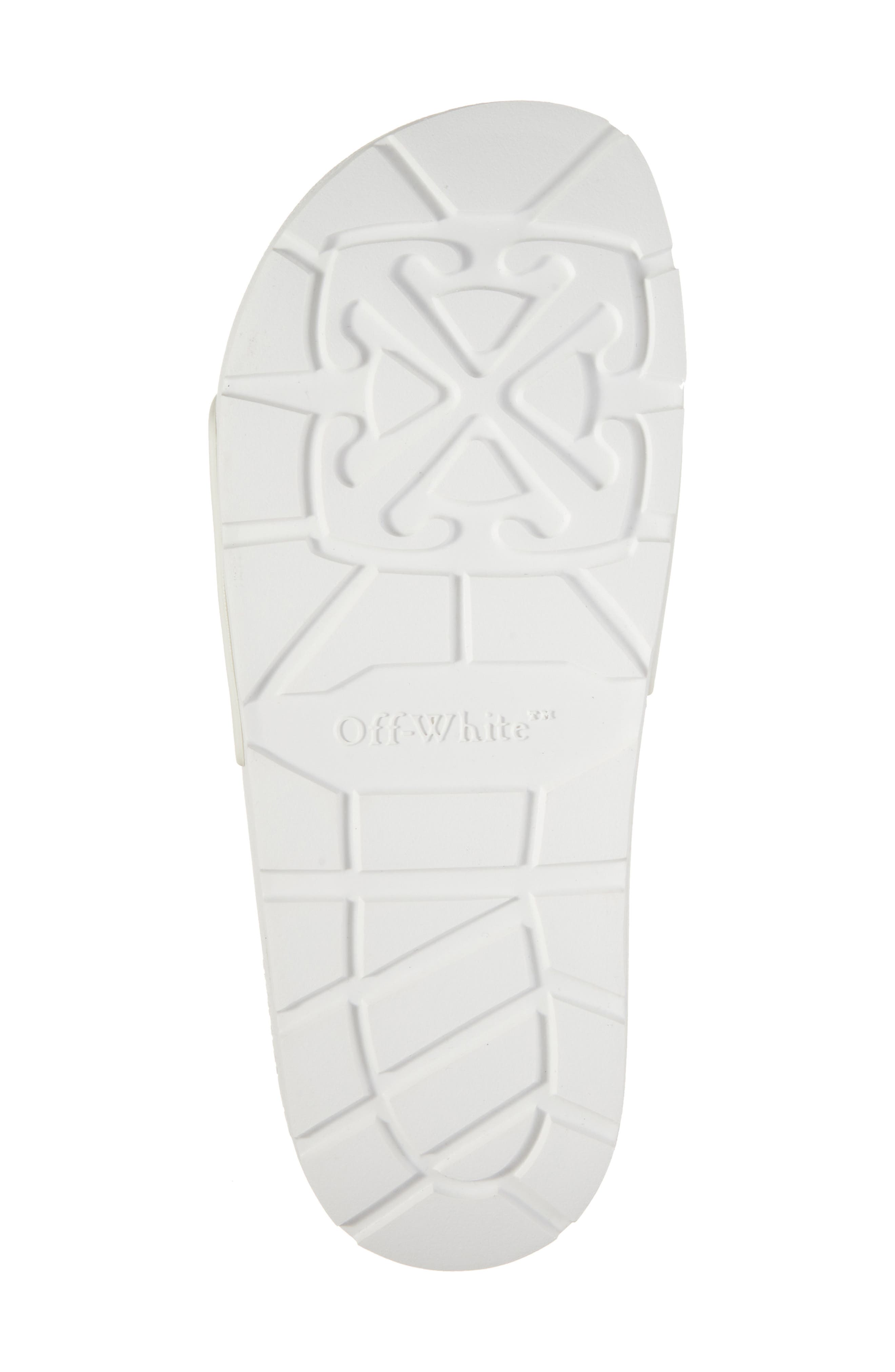 This That Slide Sandal, Alternate, color, WHITE - BLACK