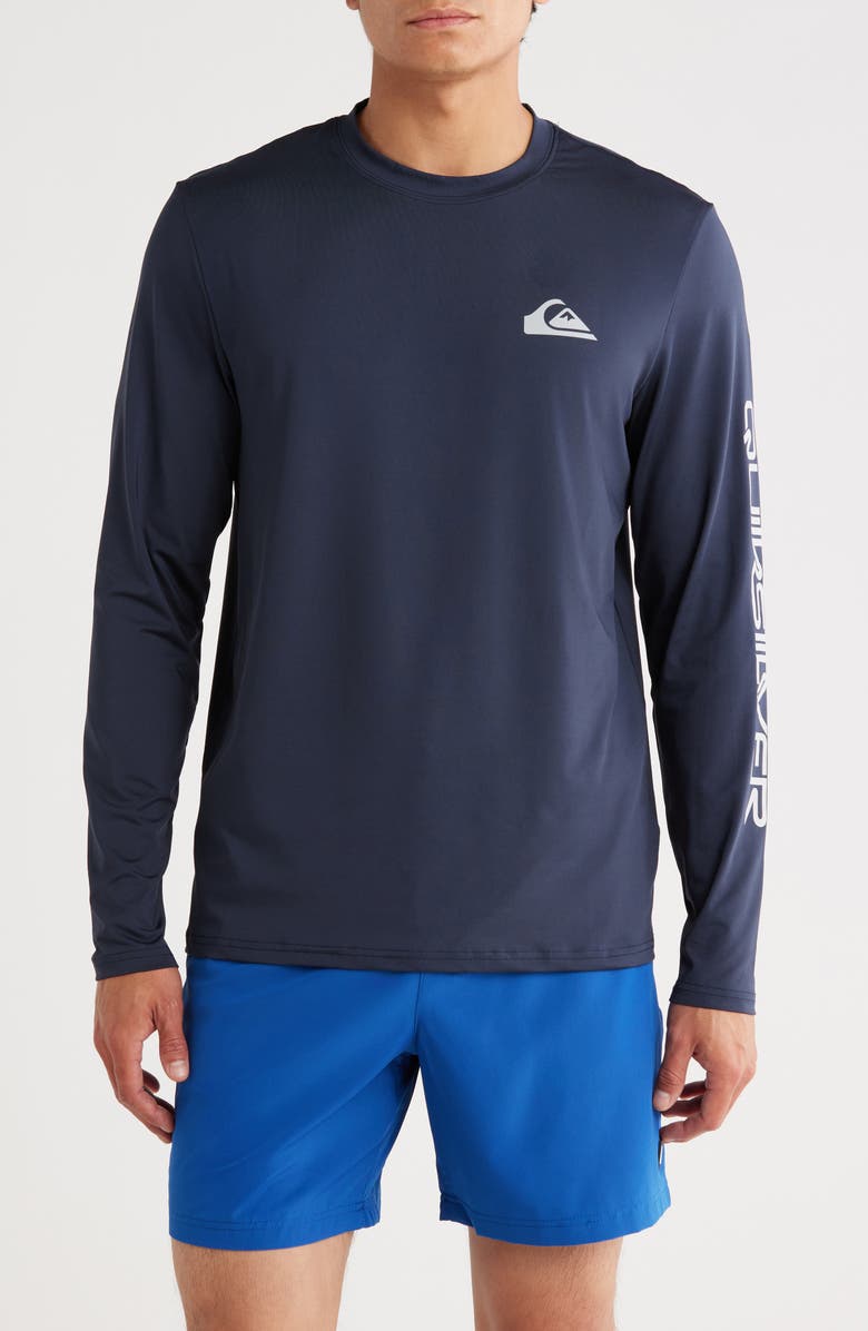 Quiksilver Logo Long Sleeve UPF 50+ Rashguard, Main, color,