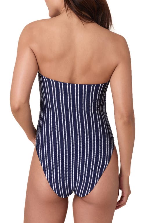 Andie Kauai Strapless One-piece Swimsuit In Blue