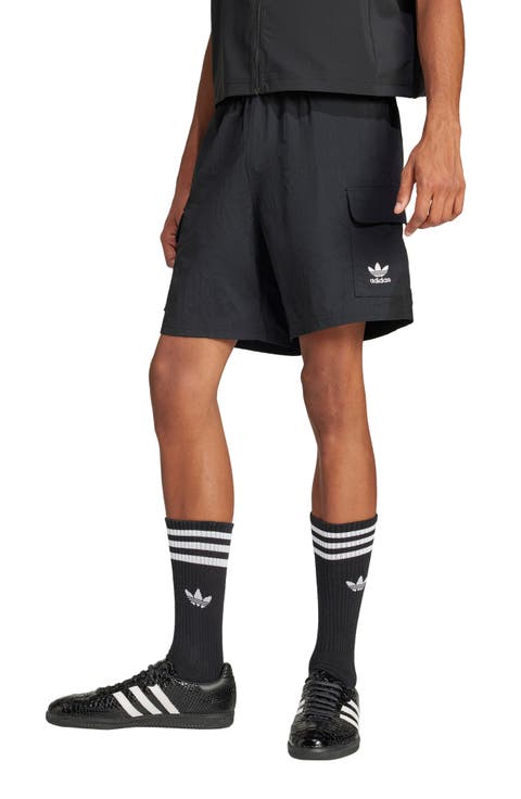 Trefoil Woven Nylon Cargo Shorts